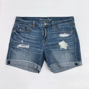 American Eagle Outfitters Women's Ripped Jean Shorts - Size 10